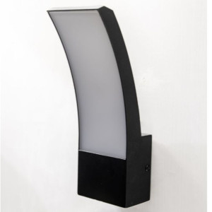 APLICA LED EXTERIOR NEGRU 12W/700LM/3000K IP65 230V 230x105x80MM