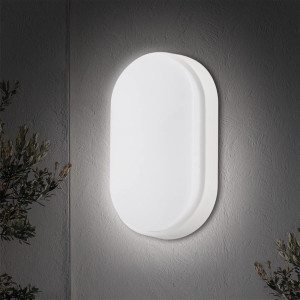 Aplica LED BAT Ovala 10W=90W, 4000K, lumina neutra, cu protectie IP65