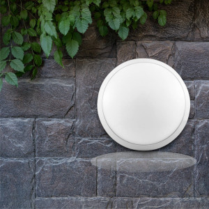 Aplica LED de exterior Rotunda  fi180, 12W=100W, 4000K, lumina neutra, cu protectie IP65