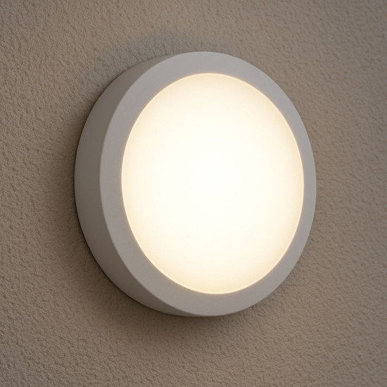 Aplica LED de exterior Rotunda  fi180, 12W=100W, 4000K, lumina neutra, cu protectie IP65