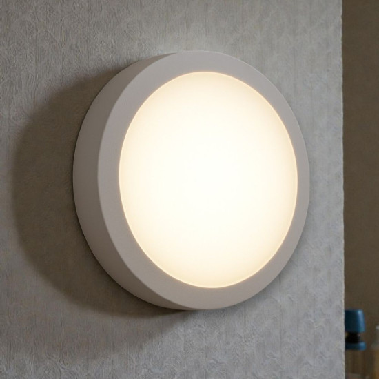 Aplica LED de exterior Rotunda  fi180, 12W=100W, 4000K, lumina neutra, cu protectie IP65