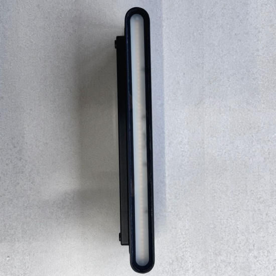 Aplica LED de exterior extra-plata Long, 24W=160W, 3000K, lumina calda, 2160Lm, IP65