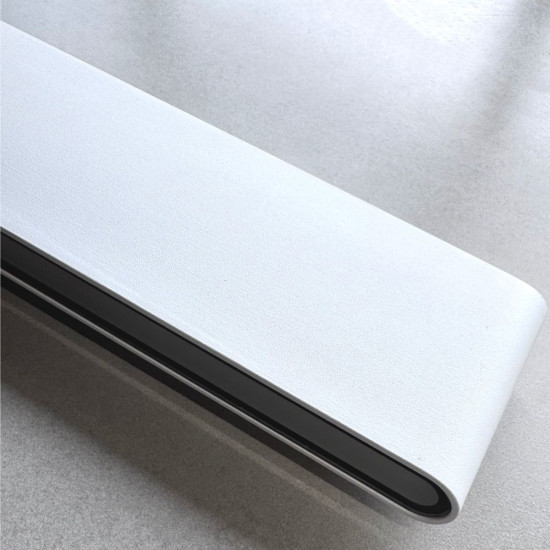 Aplica LED de exterior extra-plata Long, 24W=160W, 3000K, lumina calda, 2160Lm, IP65