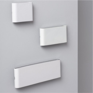 Aplica LED de exterior extra-plata Long, 24W=160W, 3000K, lumina calda, 2160Lm, IP65