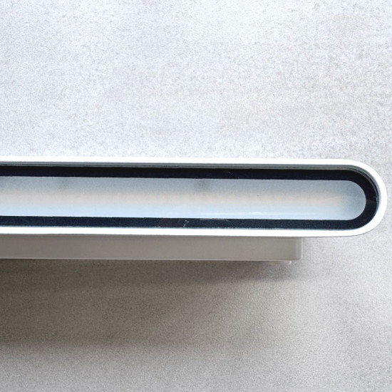 Aplica LED de exterior extra-plata Long, 24W=160W, 3000K, lumina calda, 2160Lm, IP65