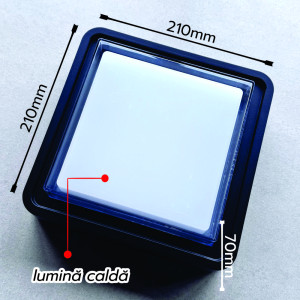 Aplica patrata Lara IP65 15W 3000K 1350LM