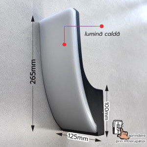 Aplica de perete Some IP65 15W 3000K 1350lm