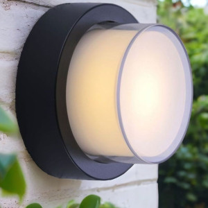 Aplica LED de exterior, Ø160mm, 12W=75W, 3000K, lumina calda, 1080Lm, IP65