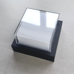 Aplica LED de exterior, 160x160mm, 12W=75W, 3000K, lumina calda, 1080Lm, IP65