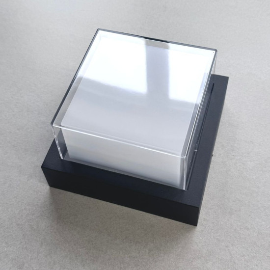 Aplica LED de exterior, 160x160mm, 12W=75W, 3000K, lumina calda, 1080Lm, IP65