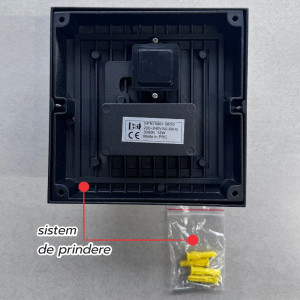 Aplica LED de exterior, 160x160mm, 12W=75W, 3000K, lumina calda, 1080Lm, IP65