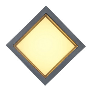 Aplica LED de exterior, 160x160mm, 12W=75W, 3000K, lumina calda, 1080Lm, IP65