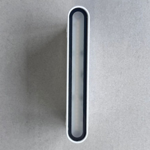 Aplica LED de exterior extra-plata, 12W=75W, 3000K, lumina calda, 1080Lm, IP65