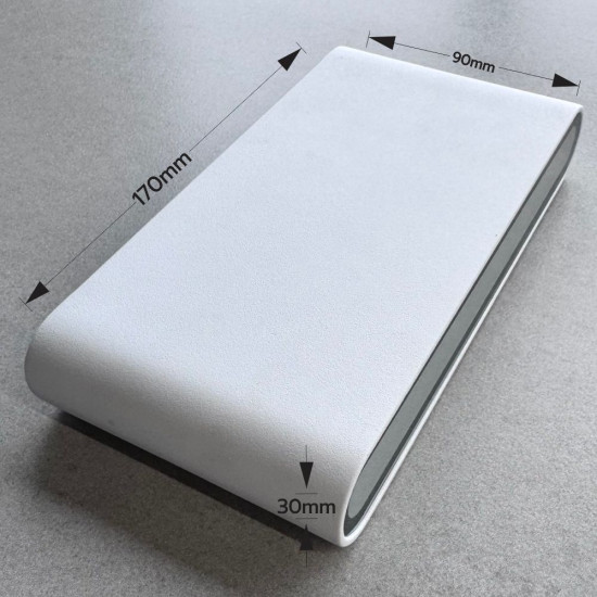 Aplica LED de exterior extra-plata, 12W=75W, 3000K, lumina calda, 1080Lm, IP65