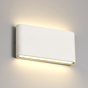 Aplica LED de exterior extra-plata, 12W=75W, 3000K, lumina calda, 1080Lm, IP65