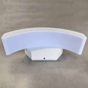 Aplica LED de exterior concava ALBA, 24W=160W, 3000K, lumina calda, 2160Lm, IP65