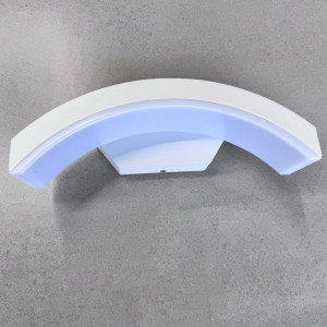 Aplica LED de exterior concava ALBA, 24W=160W, 3000K, lumina calda, 2160Lm, IP65