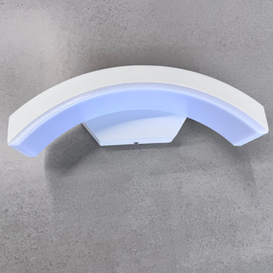 Aplica LED de exterior concava ALBA, 24W=160W, 3000K, lumina calda, 2160Lm, IP65