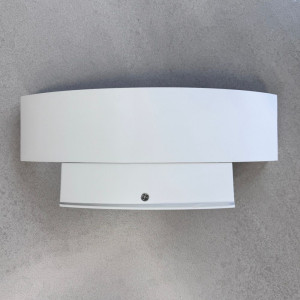 Aplica LED de exterior concava ALBA, 24W=160W, 3000K, lumina calda, 2160Lm, IP65