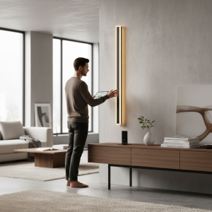 Aplica led liniara de perete neagra 35W/1700LM/3000K - 1200mm