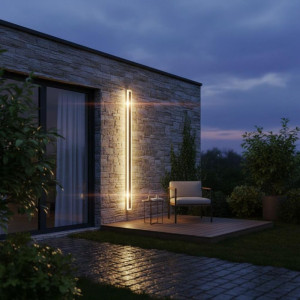 Aplica led liniara de perete neagra 45W/2200LM/3000K - 1500mm