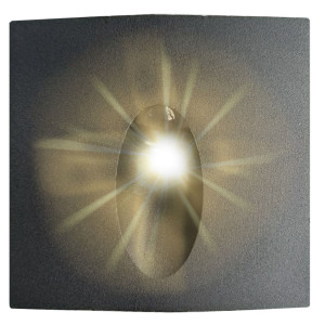 SPOT LED SCARA NEGRU 3W 3000K 68*68*48MM IP65