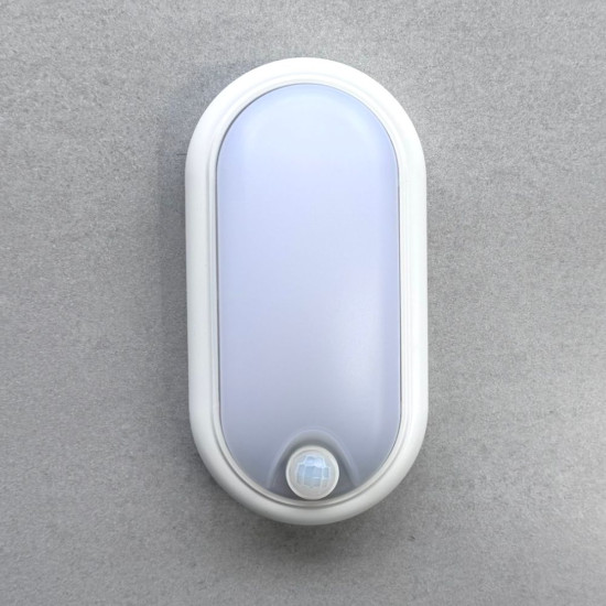 Aplica LED cu senzor de miscare 360°, 8W=60W, 650Lm, IP65