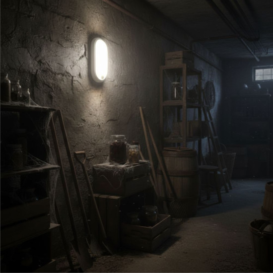 Aplica LED cu senzor de miscare 360°, 8W=60W, 650Lm, IP65