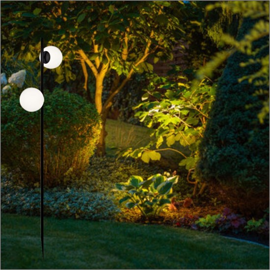 STALP GRADINA 2*G4 164*164*1100MM NEGRU