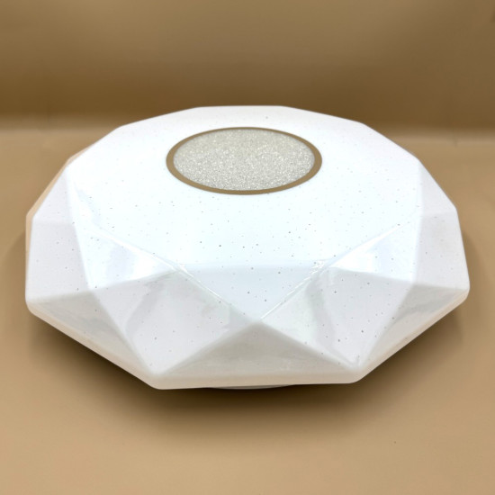 Plafoniera LED diamant cu inel decorativ, Ø400, 24W, 1680Lm, 6500k