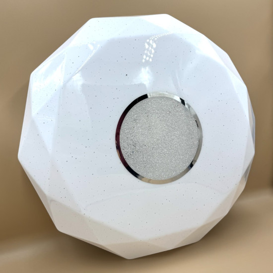 Plafoniera LED diamant cu inel decorativ, Ø400, 24W, 1680Lm, 6500k