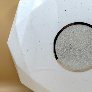 Plafoniera LED diamant cu inel decorativ, Ø400, 24W, 1680Lm, 6500k