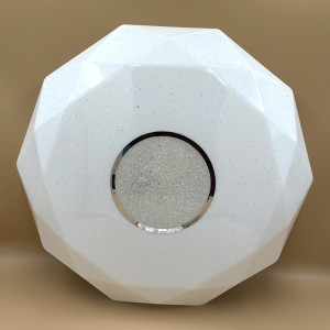 Plafoniera LED diamant cu inel decorativ, Ø400, 24W, 1680Lm, 6500k