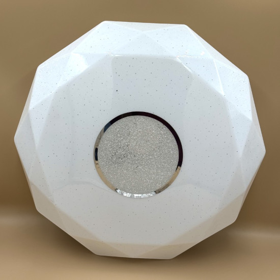 Plafoniera LED diamant cu inel decorativ, Ø400, 24W, 1680Lm, 6500k