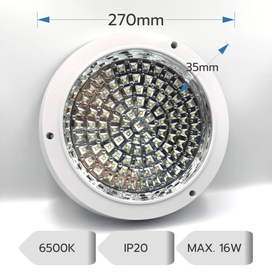 Plafoniera LED Rotunda Pentru Bucatarie 16W 6400K Plafoniera LED Rotunda Pentru Bucatarie 16W 6400K