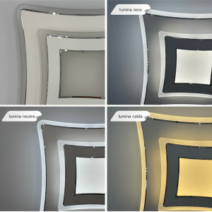 PLAFONIERA LED SINOPE  76W/5450LM 3000K/4000K/6500K 400X400X50MM