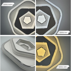 PLAFONIERA LED EUPORIE 45W 2900LM 3000K/4000K/6500K 240X55MM