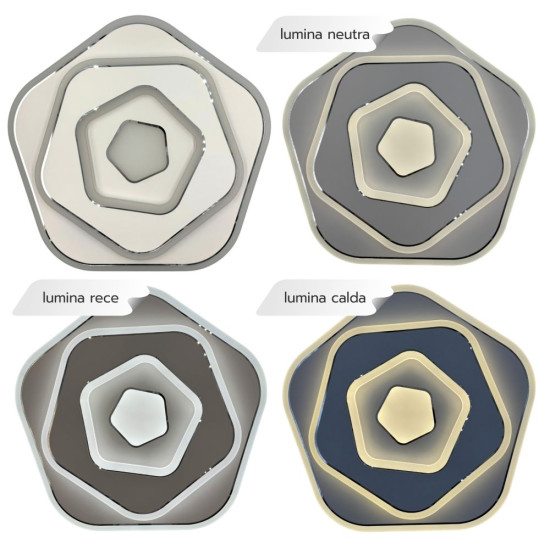 PLAFONIERA LED EUPORIE 80W 6600LM 3000K/4000K/6500K 400X50MM