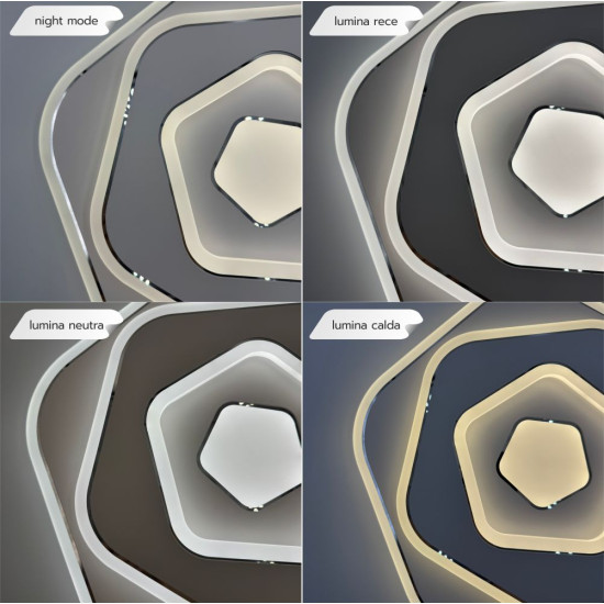 PLAFONIERA LED EUPORIE 80W 6600LM 3000K/4000K/6500K 400X50MM