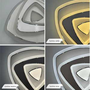 PLAFONIERA LED SPONDE 48W/3900LM 3000K/4000K/6500K 240X55MM