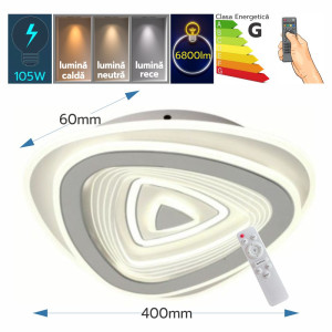 PLAFONIERA LED HALIMEDE 105W/6800LM 3000K/4000K/6500K