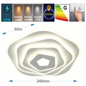 Plafoniera Led Surtur 57W/4200lm 3000k/4000k/6500k