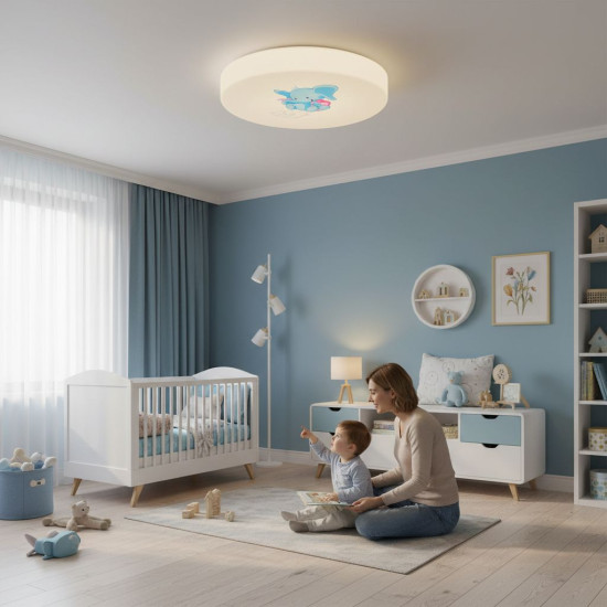 Plafoniera pentru camera copiilor cu Elefant 24W