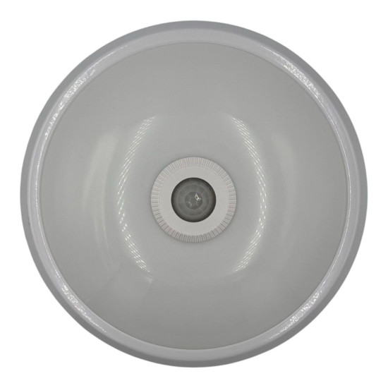 Plafoniera Led cu senzor de miscare reglabil  Ø290x95mm, 18W=115W, 6500K, lumina rece