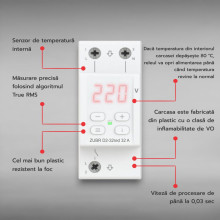 Releu de tensiune ZUBR D2-32 PE SINA DIN 32A 