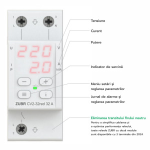 RELEU TENSIUNE CU CONTROL ZUBR CV2-32 RED
