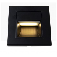 SPOT LED PERETE NEGRU 1W 3000K IP20 86*90*30MM