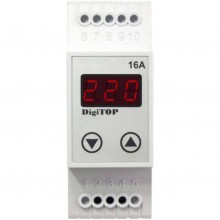 DIGITOP Releu protectie tensiune pe sina DIN 16A VP-16A 380032