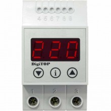 DIGITOP Releu protectie tensiune pe sina DIN 20A VP-20A 380124