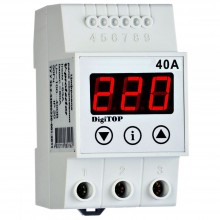 DIGITOP Releu protectie tensiune pe sina DIN 40A VP-40A 380148